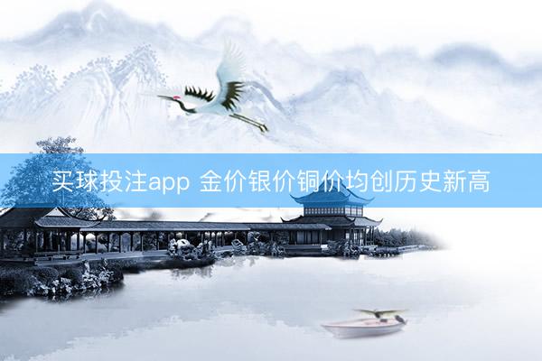 买球投注app 金价银价铜价均创历史新高