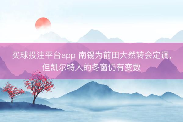 买球投注平台app 南锡为前田大然转会定调,但凯尔特人的冬窗仍有变数