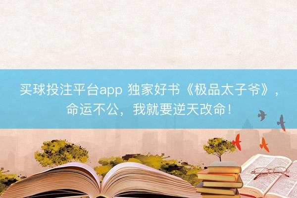 买球投注平台app 独家好书《极品太子爷》，命运不公，我就要逆天改命！