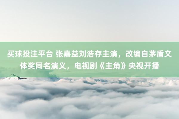 买球投注平台 张嘉益刘浩存主演，改编自茅盾文体奖同名演义，电视剧《主角》央视开播
