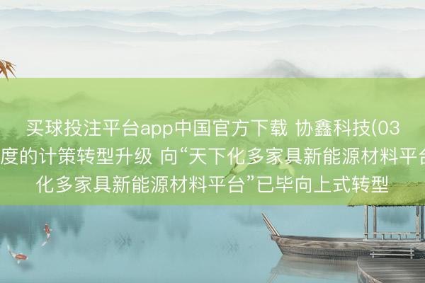 买球投注平台app中国官方下载 协鑫科技(03800)拟实行全面深度的计策转型升级 向“天下化多家具新能源材料平台”已毕向上式转型