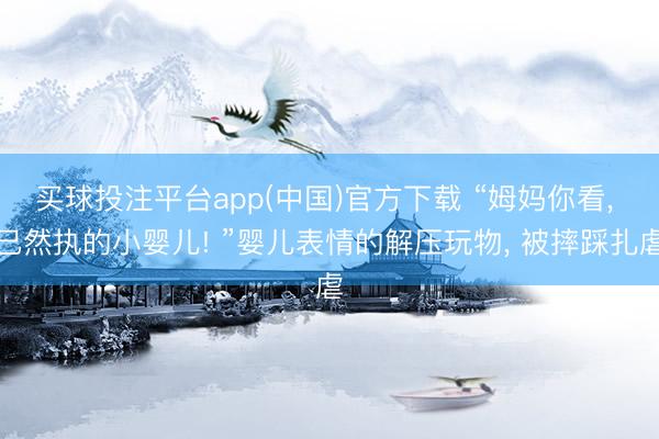 买球投注平台app(中国)官方下载 “姆妈你看， 已然执的小婴儿! ”婴儿表情的解压玩物， 被摔踩扎虐